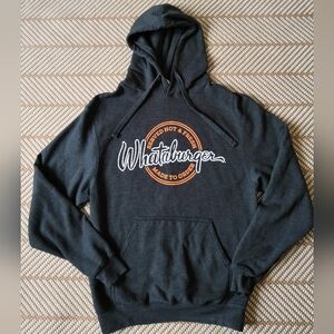 Whataburger Gray Hoodie Sweatshirt Size Small